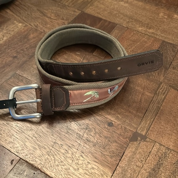 Orvis Flies Story Belt-Olive-42 - Picture 2 of 5
